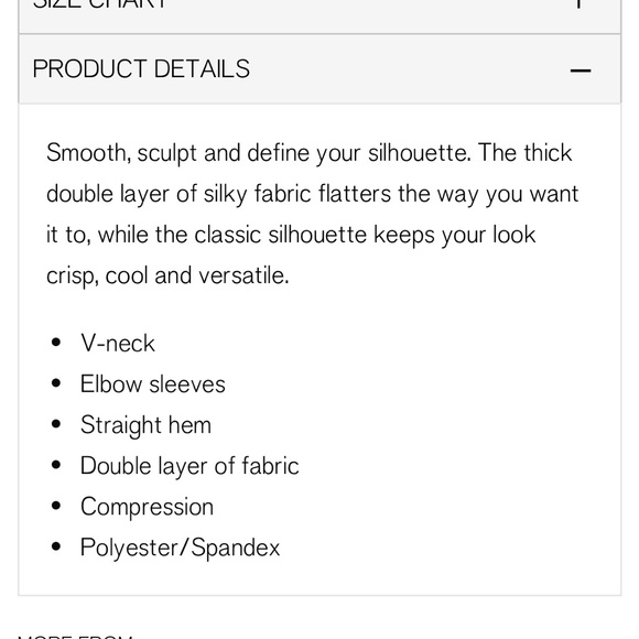 NWOT Express Body Contour Double Layer V-neck Tee - Brown - Picture 7 of 8